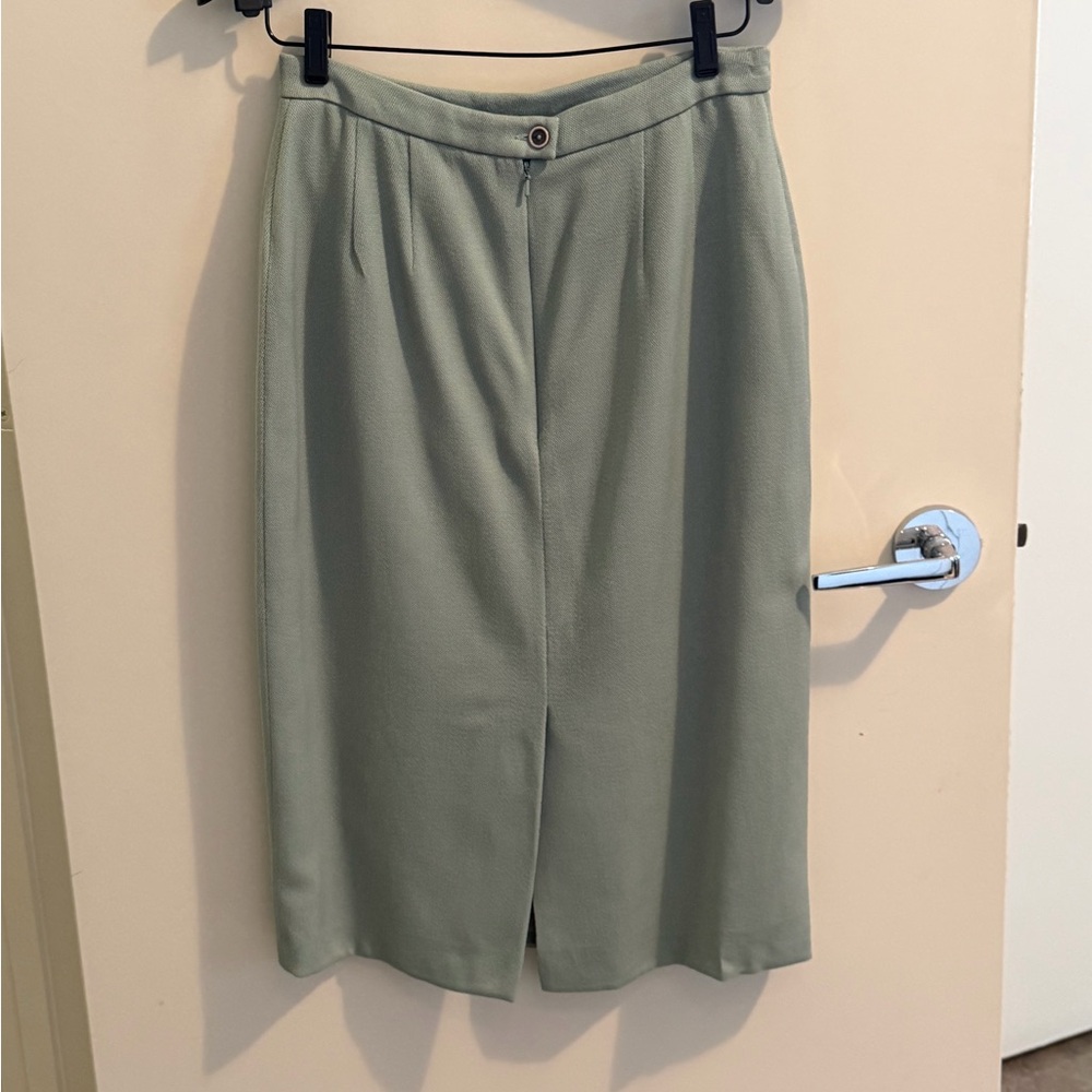 Carlisle Sage Pencil Skirt